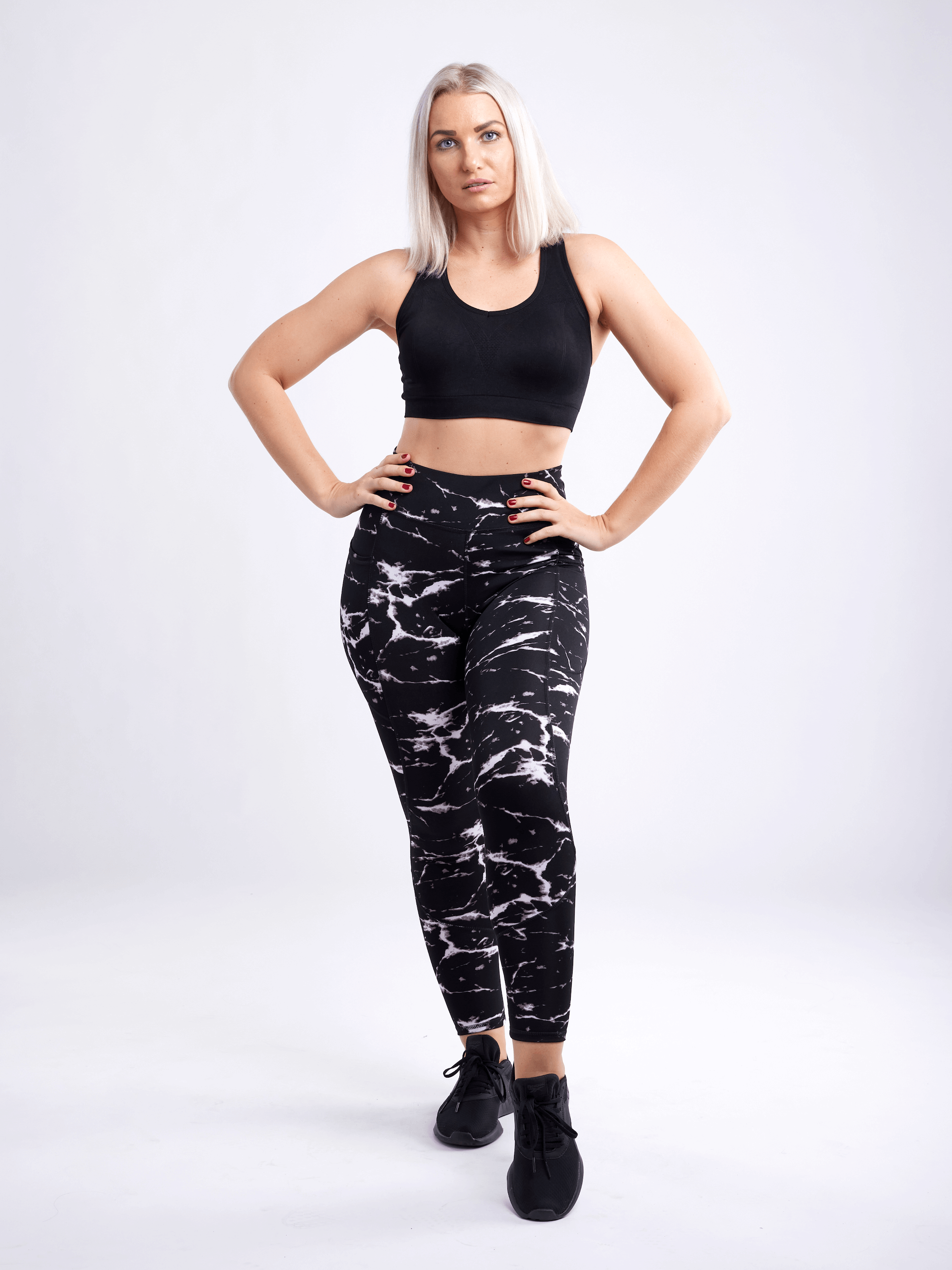 High-Waisted Classic Gym Leggings With Side Pockets