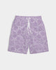 Lavender Floral Kid's Swim Trunk