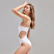 Custom Women’s Metal-Accented Cut-Out One-Piece Swimsuit