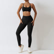 Women's 2-Piece Yoga Set with High Waist Leggings and Sports Bra