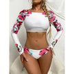 Maillot de bain Rash Guard Surf à manches longues avec monokini push-up