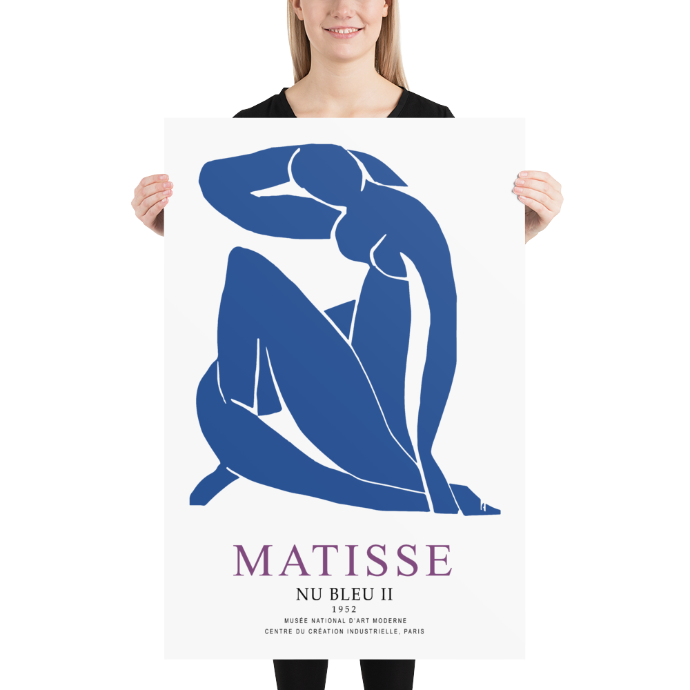 Henri Matisse Nu Bleu II (Blue Nude II) 1952 Poster