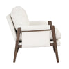 Velvet Mid-Century Chair: Wood Frame, Plush Cushion for Any Room