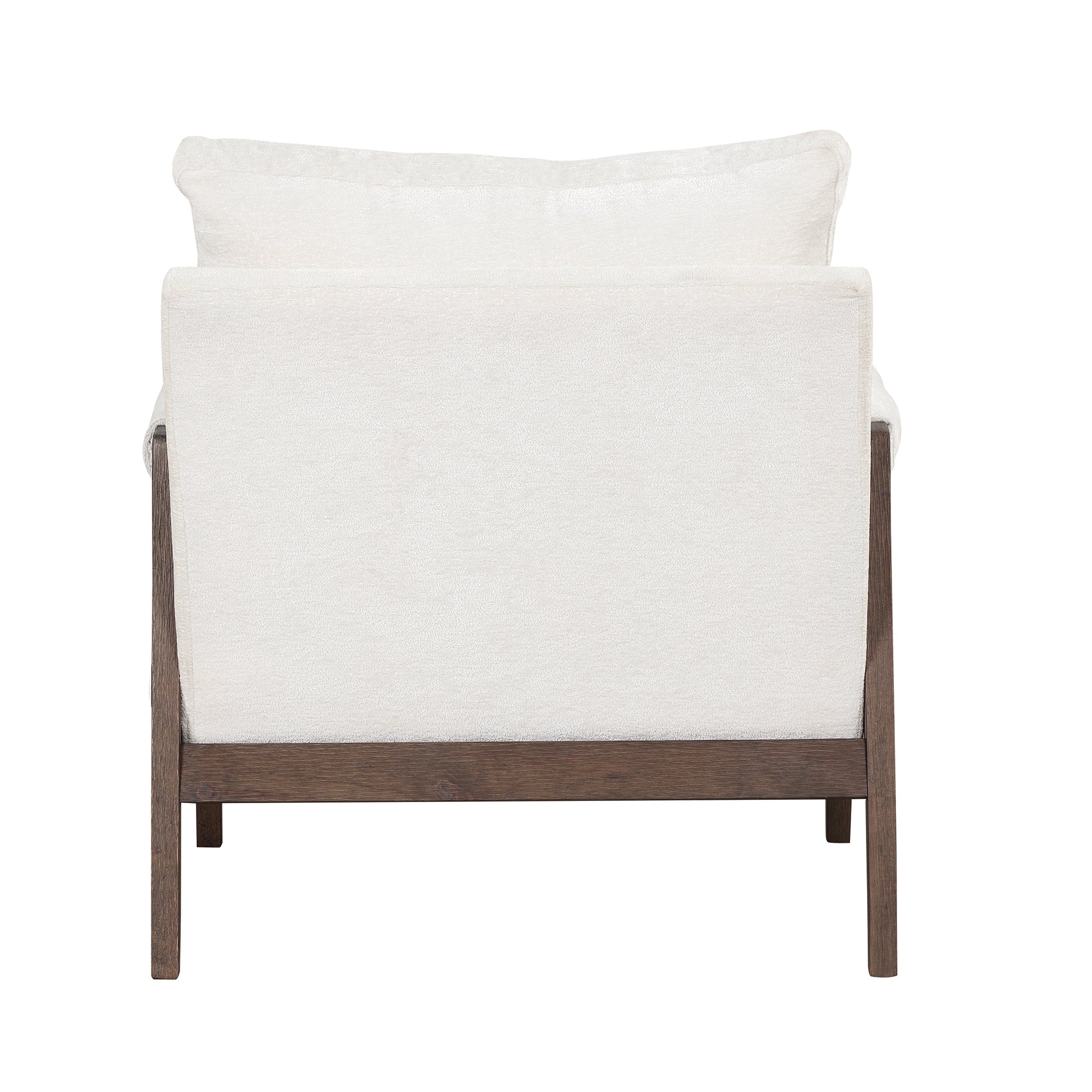 Velvet Mid-Century Chair: Wood Frame, Plush Cushion for Any Room