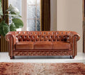 Canapé Chesterfield en cuir