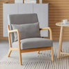 Cozy Nordic Fabric Lounge Chair - Perfect for Home, Balcony, or Café