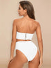 Women's Strapless Knitted Bandage Swimsuits High Waist