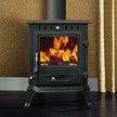 Compact Cast Iron Wood Burning Fireplace - Perfect for RV, Outdoor & Camping