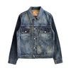 Distressed Selvedge Denim Motorcycle Jacket - American Casual Style