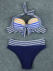 Ensemble bikini push-up imprimé - Maillot de bain brésilien d'été