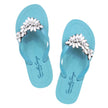 Manhattan Crystal - Rhinestone Embellished Flat Flip Flops