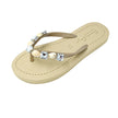 Shell Beach- Crystal Flat Flip Flops Sandal