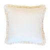 Cushion Cover-Coastal Fringe-Solid Natural-45cm X 45cm