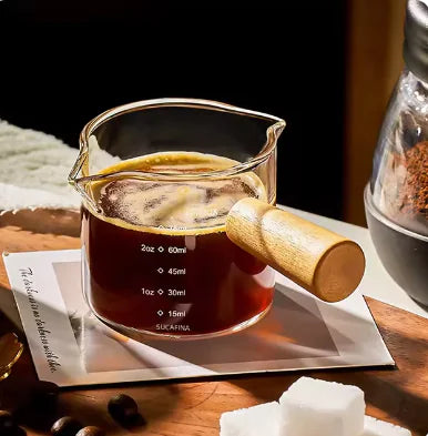 Heat-Resisting Glass Espresso Measuring Cup