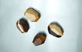 Geometric Wooden Magnets (Set of 4)