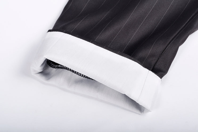 Chill Like a Gent Mid-Rise Pinstripe Pants