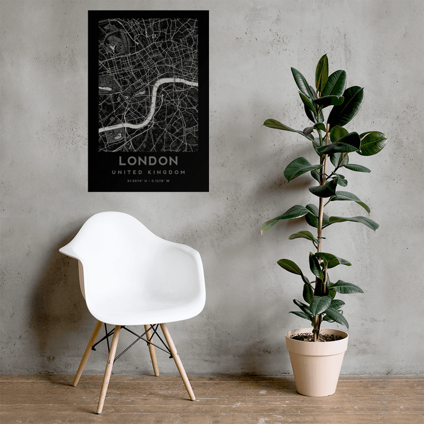 London City Map - United Kingdom Poster