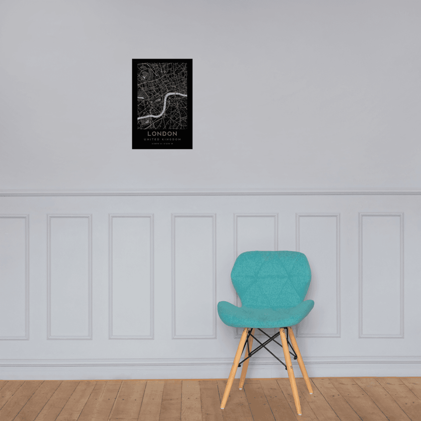 London City Map - United Kingdom Poster