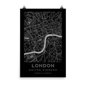London City Map - United Kingdom Poster