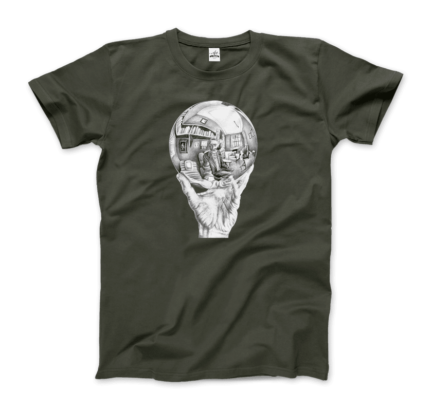 M.C. Escher Hand With Reflective Globe T-Shirt