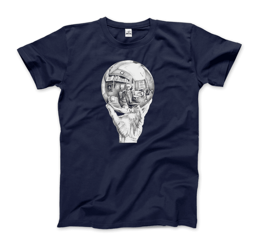 M.C. Escher Hand With Reflective Globe T-Shirt