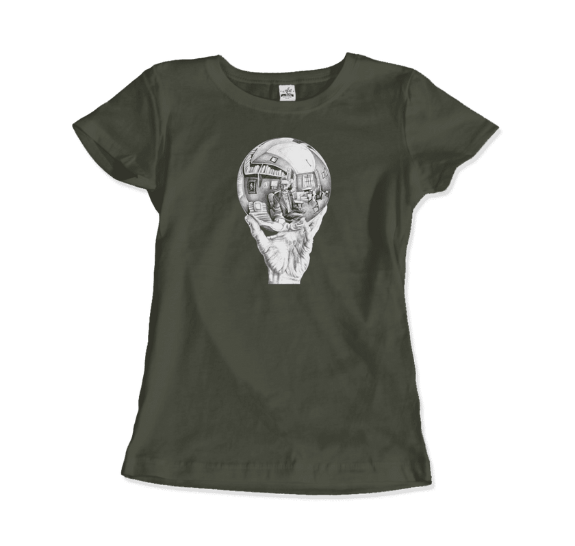 M.C. Escher Hand With Reflective Globe T-Shirt
