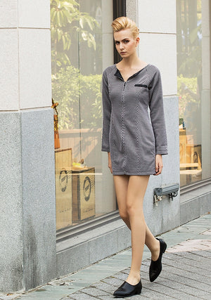 In the Mood to Chill Suit Dress in Black