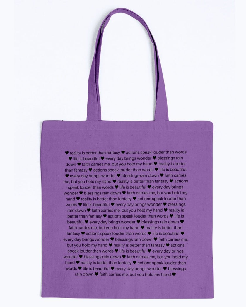 Sentimental Lightweight Canvas Tote