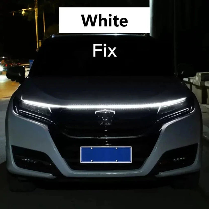 LED Daytime Running Lights Car Hood Decorative Ambient Lamp 12V With Scan Effect