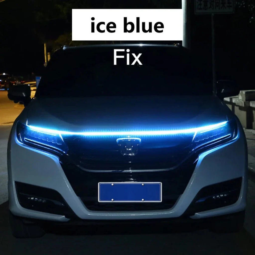 LED Daytime Running Lights Car Hood Decorative Ambient Lamp 12V With Scan Effect