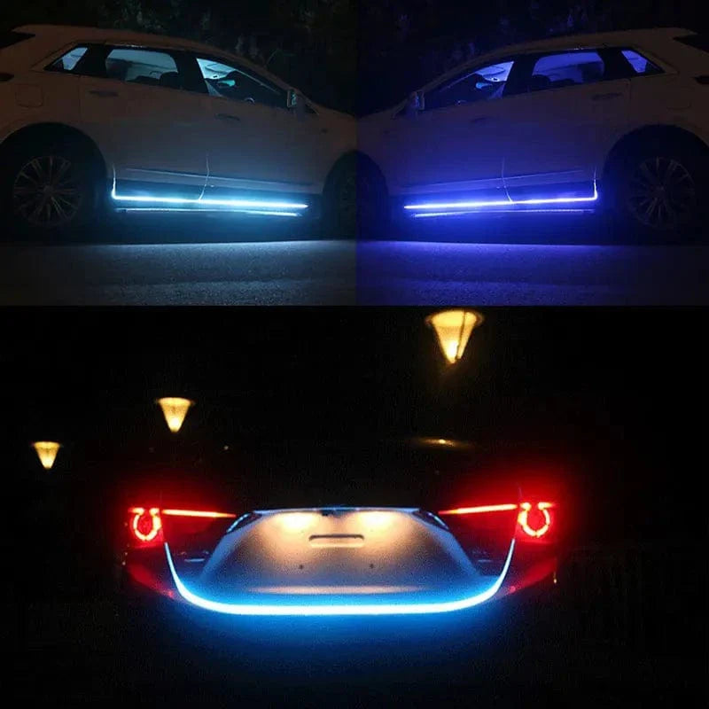 LED Daytime Running Lights Car Hood Decorative Ambient Lamp 12V With Scan Effect