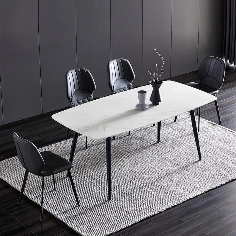 Nordic Marble Dining Table and Chair Set