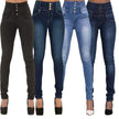 Pantalon en jean crayon extensible en denim