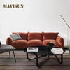 Nordic Lamb Velvet Floor-To-Ceiling Living Room Three-Person Small and Medium-Sized Apartment Fabric Sofa Modern Furniture