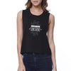 Enjoy the Sunshine Womens Black Crop Top