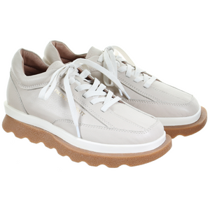 Double Layer Leather Sneaker (BEIGE)