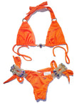 Amber Luxury Top & Tie Side Bottom - Orange