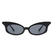 Tadiance - Women Chic Fashion Narrow Oval Butterfly Shape Cat Eye Sunglasses