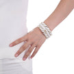 Ensemble de bracelets blancs de luxe