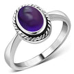 Amethyst Stone Sterling Silver Ring