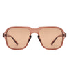 Nightime - Retro Square Fashion Aviator Vintage Style Tinted Sunglasses