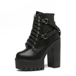 Gdgydh Fashion Black Boots Women Heel Spring