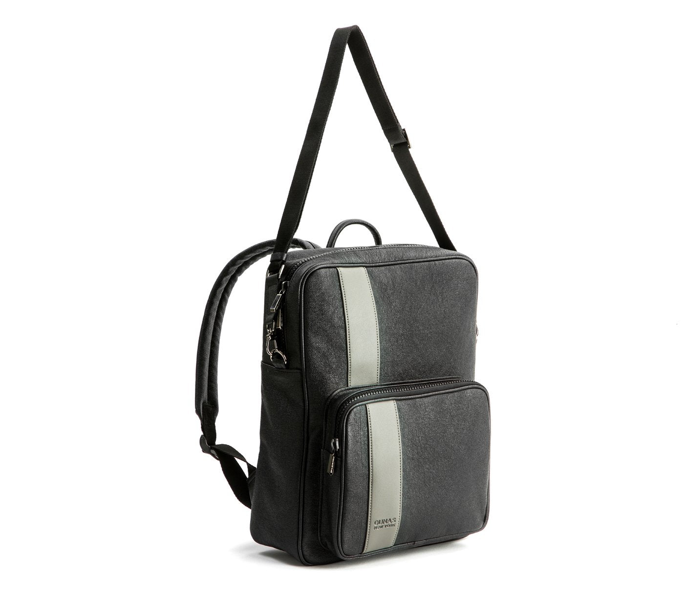 Jared - Grey Vegan Leather Men's Backpack