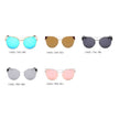 Aspen - Women Trendy Mirrored Lens Cat Eye Sunglasses