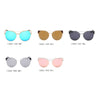 Aspen - Women Trendy Mirrored Lens Cat Eye Sunglasses