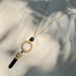 Black Agate Jute Necklace