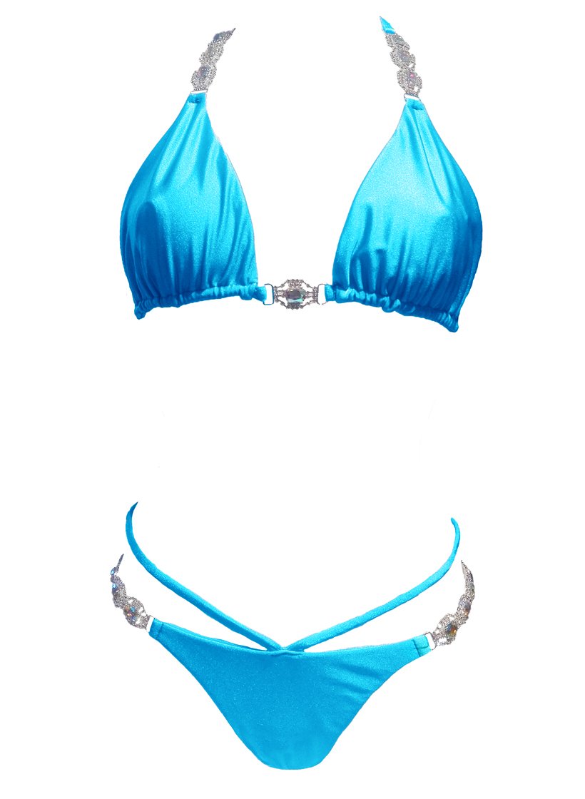 Shanel Triangle Top & Tango Bottom - Turquoise