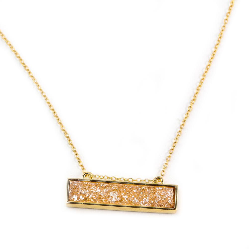 Bethany Druzy Bar Necklace