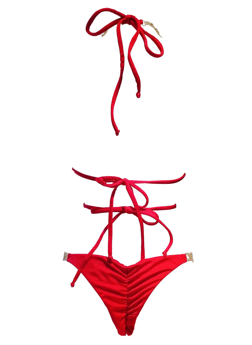 Athena Triangle Top & Tango Bottom - Red