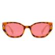 Dawnmist - Geometric Retro Round Irregular Narrow Cat Eye Sunglasses